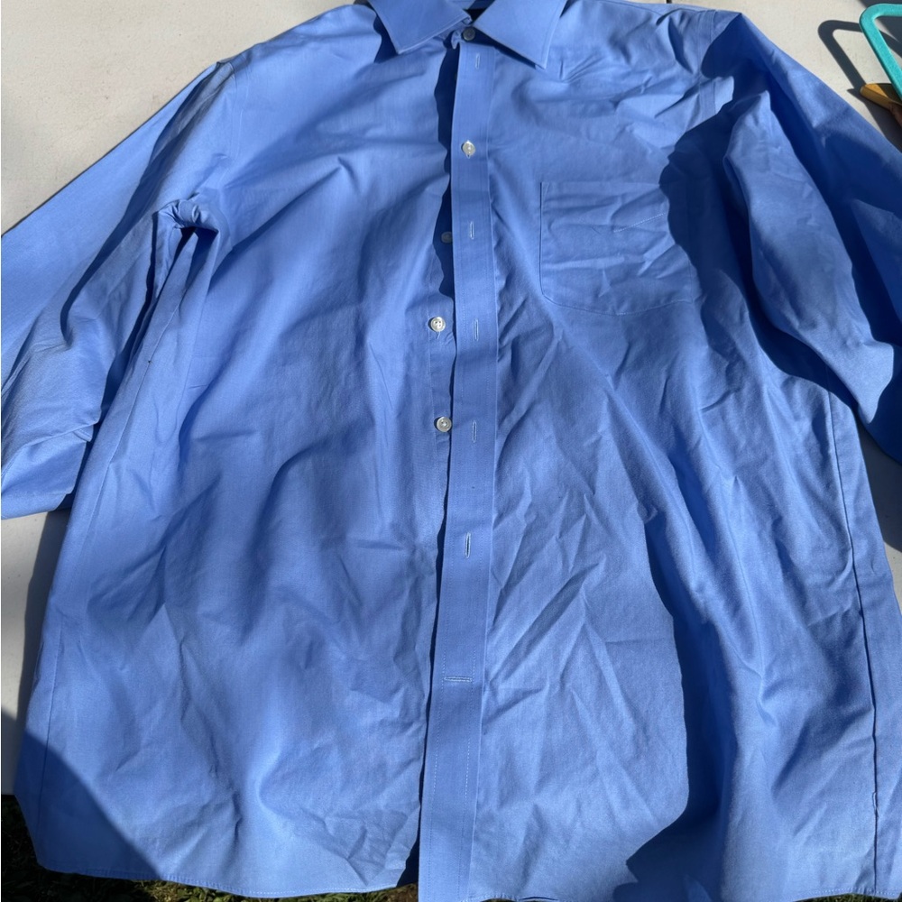 Blue Button-Up Shirt